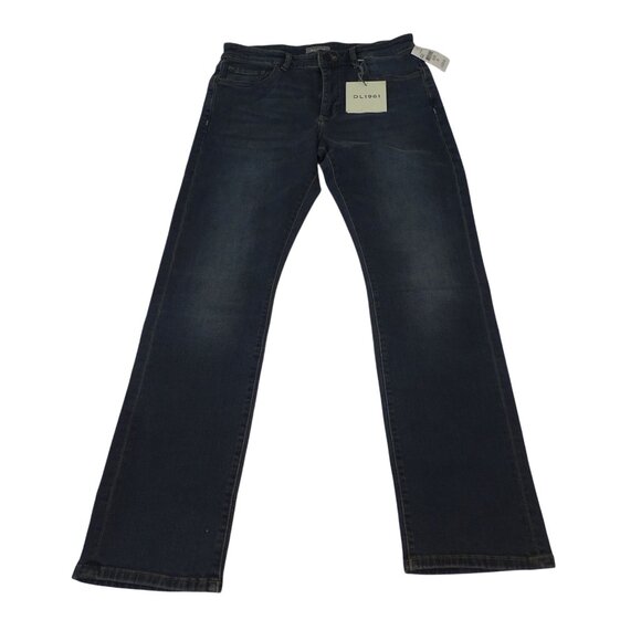 DL1961 Russell Slim Straight Denim Jeans Men Size 31 x 32 Medium Wash lived-in